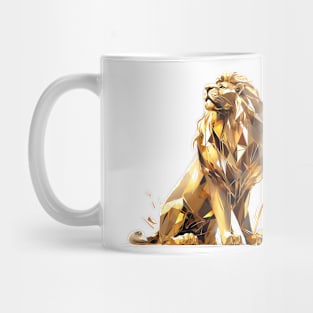 gold lion Mug